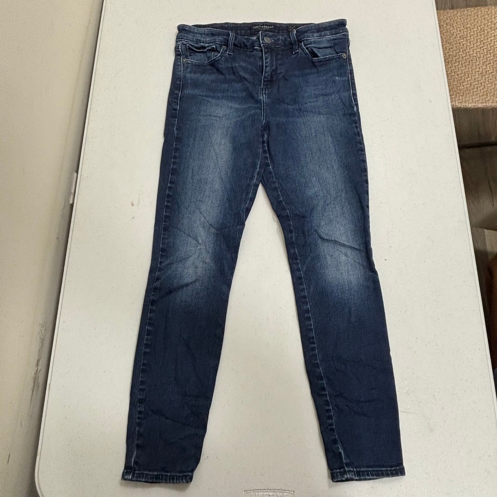 Lucky Brand Womens Skinny Jeans Dark Wash Blue Mid Riseโ Size 6 28 Denim Pants